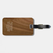 ウッドモノグモダンフェイクラム ラゲッジタグ (裏面横)