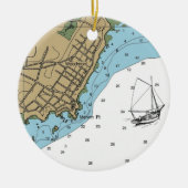ウッドモントCT航海のグラフ セラミックオーナメント (正面)