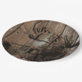 ウッドモー素朴ス紙プレート ペーパープレート (アングル)