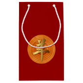 ウッドヤギ中国のラムイヤー〔占星術の〕十二宮図スモール抱き枕 スモールペーパーバッグ (裏面)