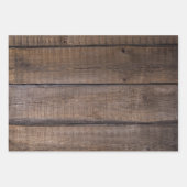 ウッドユニーク素朴ウェディングパーティー ラッピングペーパーシート (正面2)