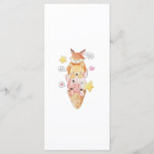 ウッドラおもしろいンド動物ベビーシューウェパーティーメニュー メニュー (裏面)