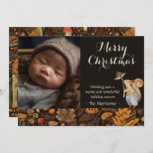 ウッドラお洒落ンドの森のクリスマスフォト シーズンカード (正面/裏面)