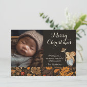 ウッドラお洒落ンドの森のクリスマスフォト シーズンカード (スタンド正面)