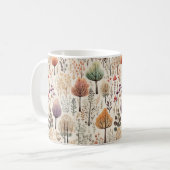 ウッドラお洒落ンドの水彩 コーヒーマグカップ (正面左)