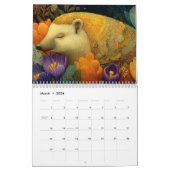 ウッドラお洒落ンドの生き物カレンダー カレンダー (3月 2026)