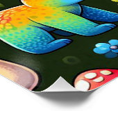 ウッドラお洒落ンドの生き物パターン ポスター (コーナー)