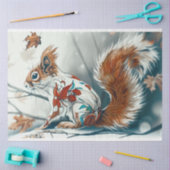 ウッドラお洒落ンドの装飾リスの切り離し 薄葉紙 (クラフト)