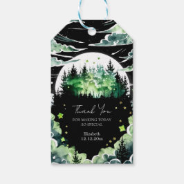 ウッドラお洒落ンドの赤ちゃんシャワー ギフトタグ