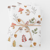 ウッドラお洒落ンドアコーン葉マキノ ラッピングペーパーシート (インサイチュ)