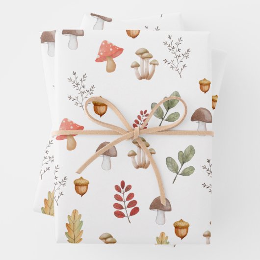 ウッドラお洒落ンドアコーン葉マキノ ラッピングペーパーシート (インサイチュ)