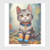 ウッドラお洒落ンドアメリカショートヘア シール (シート)