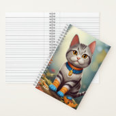 ウッドラお洒落ンドアメリカショートヘア ノートブック (内側)