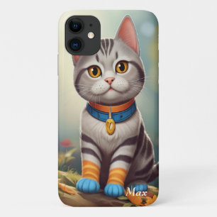 ウッドラお洒落ンドアメリカショートヘア iPhone 11 ケース