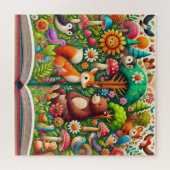 ウッドラお洒落ンドイラストレーション ジグソーパズル (横)