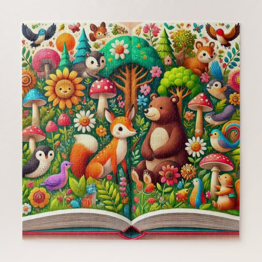 ウッドラお洒落ンドイラストレーション ジグソーパズル (縦)