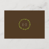 ウッドラお洒落ンドキツネ結婚ズ情報カード エンクロージャーカード (裏面)