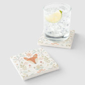 ウッドラお洒落ンドキツネ ストーンコースター (横)