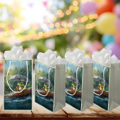 ウッドラお洒落ンドコテージコアフロッグバースデーパーティー スモールペーパーバッグ