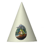 ウッドラお洒落ンドコテージコアフロッグバースデーパーティー パーティーハット (正面)