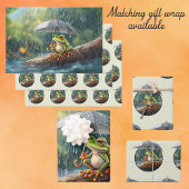 ウッドラお洒落ンドコテージコアフロッグバースデーパーティー ラージペーパーバッグ