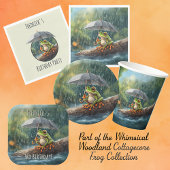 ウッドラお洒落ンドコテージコアフロッグバースデーパーティー 紙コップ