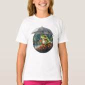 ウッドラお洒落ンドコテージコアフロージュジャージースタイル Tシャツ (正面)