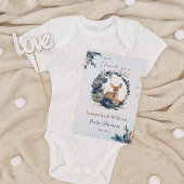 ウッドラお洒落ンドディアブルーフローラ離れズ サンキューカード