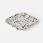 ウッドラお洒落ンドボホ誕生日名 ペーパープレート (傾斜あり)