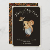 ウッドラお洒落ンドリス・クリスマス シーズンカード (正面/裏面)