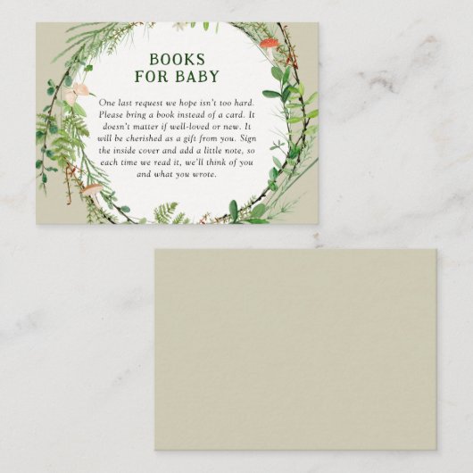 ウッドラお洒落ンドリースベビー書 エンクロージャーカード (正面/裏面)