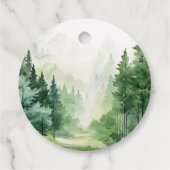 ウッドラお洒落ンド動物赤ちゃんシャワーありがとう フェイバータグ (裏面)