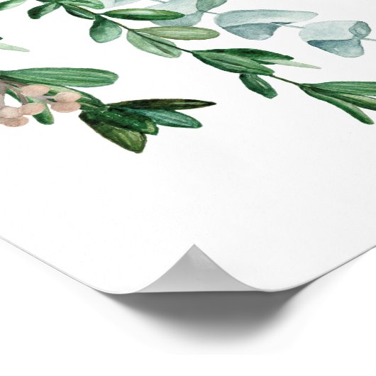 ウッドラお洒落ンド動物赤ちゃんシャワーへようこそ ポスター (角)