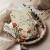 ウッドラお洒落ンド結婚キノコ セーブザデート