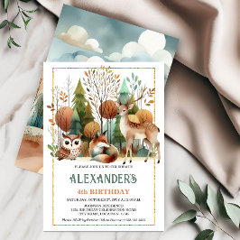 ウッドラお洒落ンド誕生日パーティー 招待状