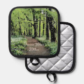 ウッドラかわいらしンドパーソナライズされた 鍋敷き (正面/裏面)