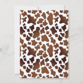 ウッドライツウェスタン女性のカーボーイ誕生日招待状 招待状 (裏面)