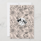 ウッドラエレガントンドキツネフローラスケッチ童話写真 セーブザデート (裏面)