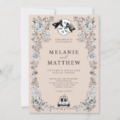 ウッドラエレガントンドキツネフローラスケッチ童話 招待状 (正面)