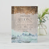 ウッドラエレガントンド素朴結婚ズ 招待状 (スタンド正面)