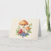 ウッドラエレガントンド | 森林植物学 サンキューカード (裏面)