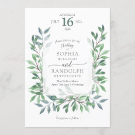 ウッドラオーガニックンドヴィンテージリース 招待状