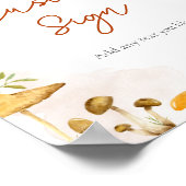 ウッドラカスタムンドの赤ちゃんシャワー用の看板 ポスター (角)