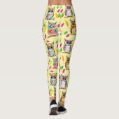 ウッドラカラフルンドウルと離れウォーターカラー レギンス (裏面)