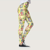 ウッドラカラフルンドウルと離れウォーターカラー レギンス (右)