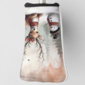 ウッドラクラシックンドクリスマスディアー/雪だるま ゴルフヘッドカバー (回転90)