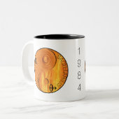 ウッドラット1924 1984射手座〔占星術の〕十二宮図誕生日マグカップ ツートーンマグカップ (正面左)