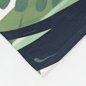 ウッドラパーソナライズされたンドお洒落ベビータイガー フリースブランケット (角)