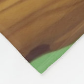 ウッドラパーソナライズされたンドお洒落ベビータイガー フリースブランケット (角)