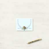 ウッドラパーソナライズされたンドの生き物リス ポストイット (デスク上)